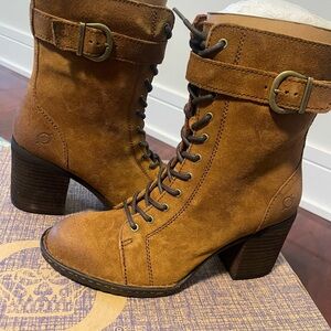 Born Brown Lace-Up Boots for Women